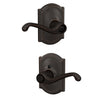 Schlage Flair Lever Bed & Bath Lock Camelot Trim