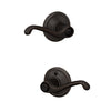 Schlage Flair Lever Bed & Bath Lock Standard Trim