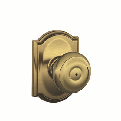 Schlage Georgian Knob Bed & Bath Lock Camelot Trim