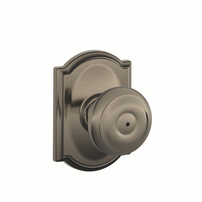 Schlage Georgian Knob Bed & Bath Lock Camelot Trim