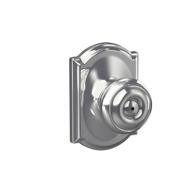 Schlage Georgian Knob Bed & Bath Lock Camelot Trim