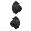 Schlage Georgian Knob Bed & Bath Lock Brookshire Trim