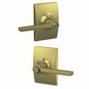 Schlage Latitude Lever Bed & Bath Lock Century Trim