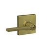 Schlage Latitude Lever Bed & Bath Lock Collins Trim