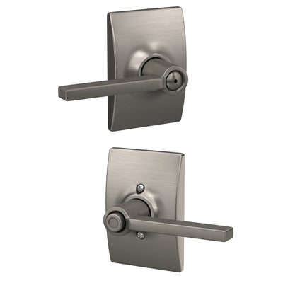 Schlage Latitude Lever Bed & Bath Lock Century Trim