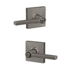 Schlage Latitude Lever Bed & Bath Lock Collins Trim