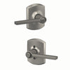 Schlage Latitude Lever Bed & Bath Lock Greenwich Trim