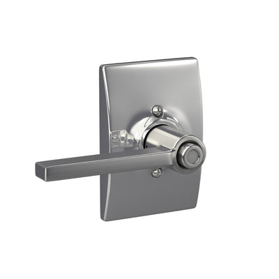 Schlage Latitude Lever Bed & Bath Lock Century Trim