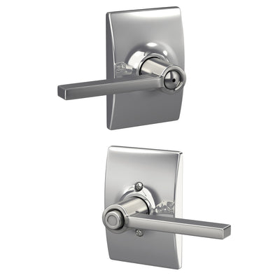 Schlage Latitude Lever Bed & Bath Lock Century Trim