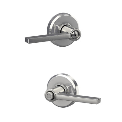 Schlage Latitude Lever Bed & Bath Lock Greyson Trim