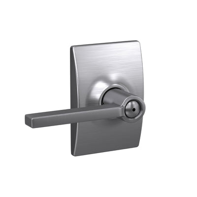 Schlage Latitude Lever Bed & Bath Lock Century Trim