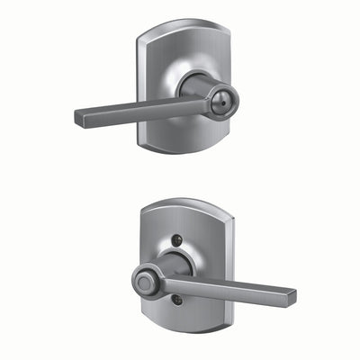 Schlage Latitude Lever Bed & Bath Lock Greenwich Trim