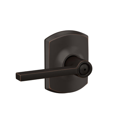 Schlage Latitude Lever Bed & Bath Lock Greenwich Trim