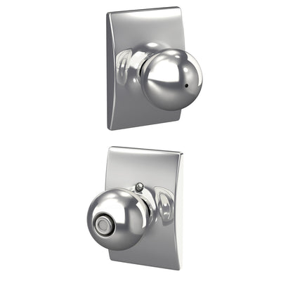 Schlage Orbit Knob & Bath Lock Century Trim