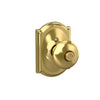 Schlage Plymouth Knob Bed & Bath Lock Camelot Trim