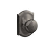 Schlage Plymouth Knob Bed & Bath Lock Camelot Trim