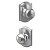 Schlage Plymouth Knob Bed & Bath Lock Camelot Trim