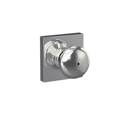 Schlage Plymouth Knob Bed & Bath Lock Collins Trim