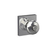 Schlage Plymouth Knob Bed & Bath Lock Collins Trim