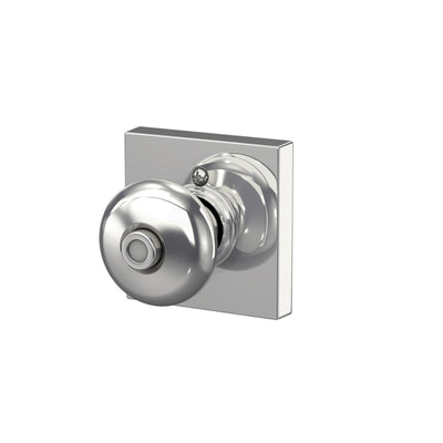 Schlage Plymouth Knob Bed & Bath Lock Collins Trim