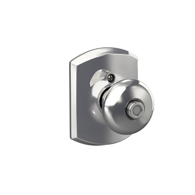 Schlage Plymouth Knob Bed & Bath Lock Greenwich Trim