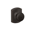 Schlage Plymouth Knob Bed & Bath Lock Greenwich Trim