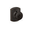 Schlage Plymouth Knob Bed & Bath Lock Greenwich Trim