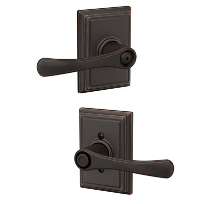 Schlage Avila Lever Bed & Bath Lock Addison Trim