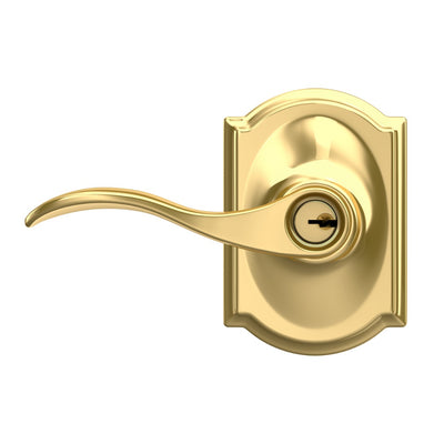 Schlage Accent Lever Keyed Entry Lock Camelot Trim