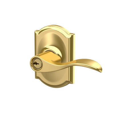 Schlage Accent Lever Keyed Entry Lock Camelot Trim