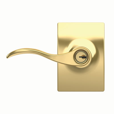 Schlage Accent Lever Keyed Entry Lock Century Trim