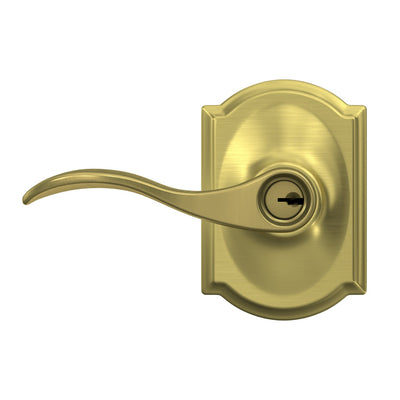 Schlage Accent Lever Keyed Entry Lock Camelot Trim