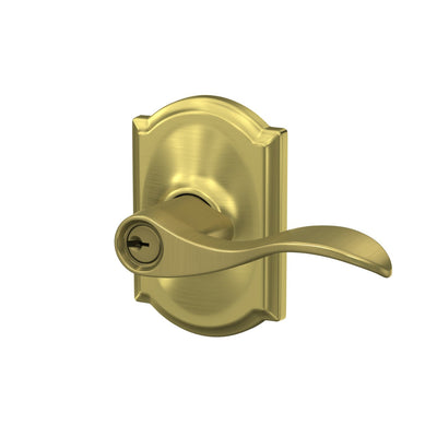 Schlage Accent Lever Keyed Entry Lock Camelot Trim