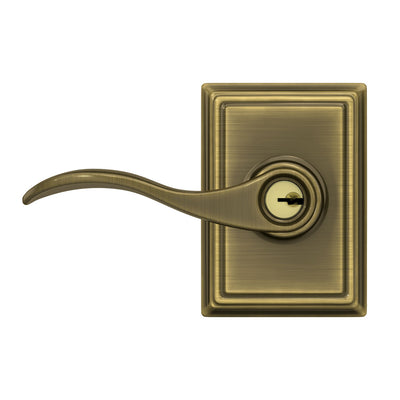 Schlage Accent Lever Keyed Entry Lock Addison Trim