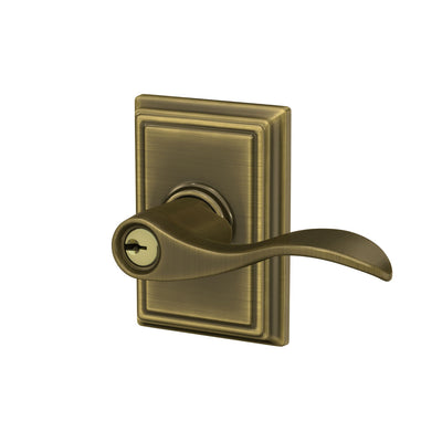 Schlage Accent Lever Keyed Entry Lock Addison Trim