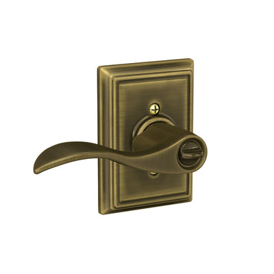 Schlage Accent Lever Keyed Entry Lock Addison Trim