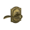 Schlage Accent Lever Keyed Entry Lock Camelot Trim