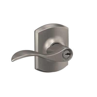 Schlage Accent Lever Keyed Entry Lock Greenwich Trim