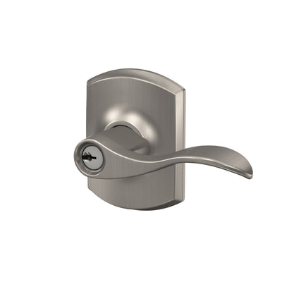 Schlage Accent Lever Keyed Entry Lock Greenwich Trim