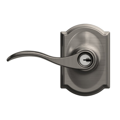 Schlage Accent Lever Keyed Entry Lock Camelot Trim