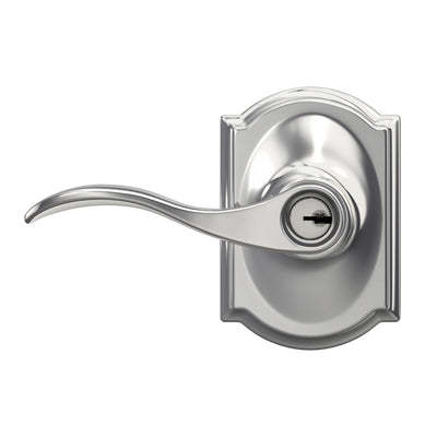 Schlage Accent Lever Keyed Entry Lock Camelot Trim