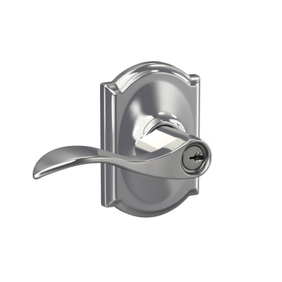 Schlage Accent Lever Keyed Entry Lock Camelot Trim