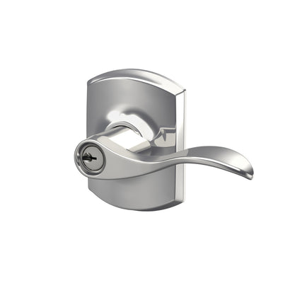 Schlage Accent Lever Keyed Entry Lock Greenwich Trim