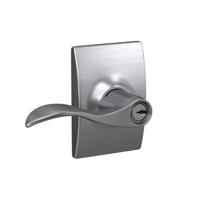 Schlage Accent Lever Keyed Entry Lock Century Trim