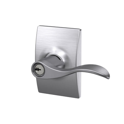 Schlage Accent Lever Keyed Entry Lock Century Trim