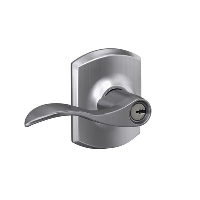 Schlage Accent Lever Keyed Entry Lock Greenwich Trim