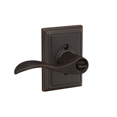 Schlage Accent Lever Keyed Entry Lock Addison Trim