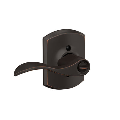 Schlage Accent Lever Keyed Entry Lock Greenwich Trim