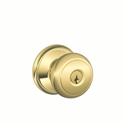 Schlage Andover Knob Keyed Entry Lock Standard Trim