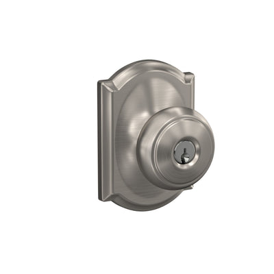 Schlage Knob Keyed Entry Lock Camelot Trim